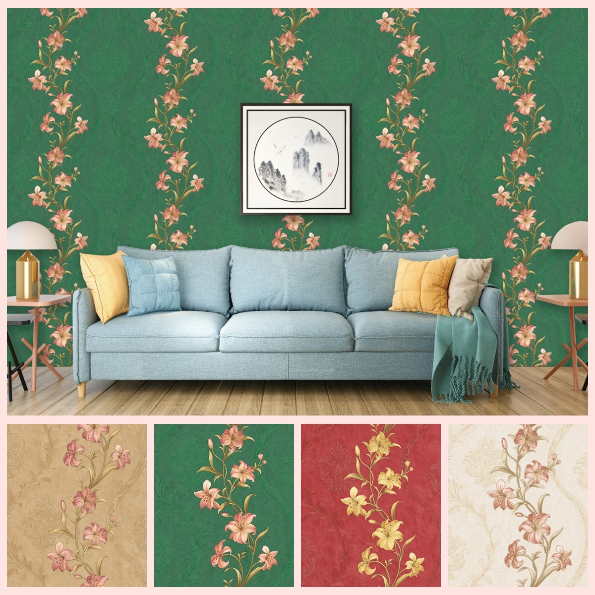 Special designs wallpaper pvc wall paper decorative waterproof home wallpaper suppliers