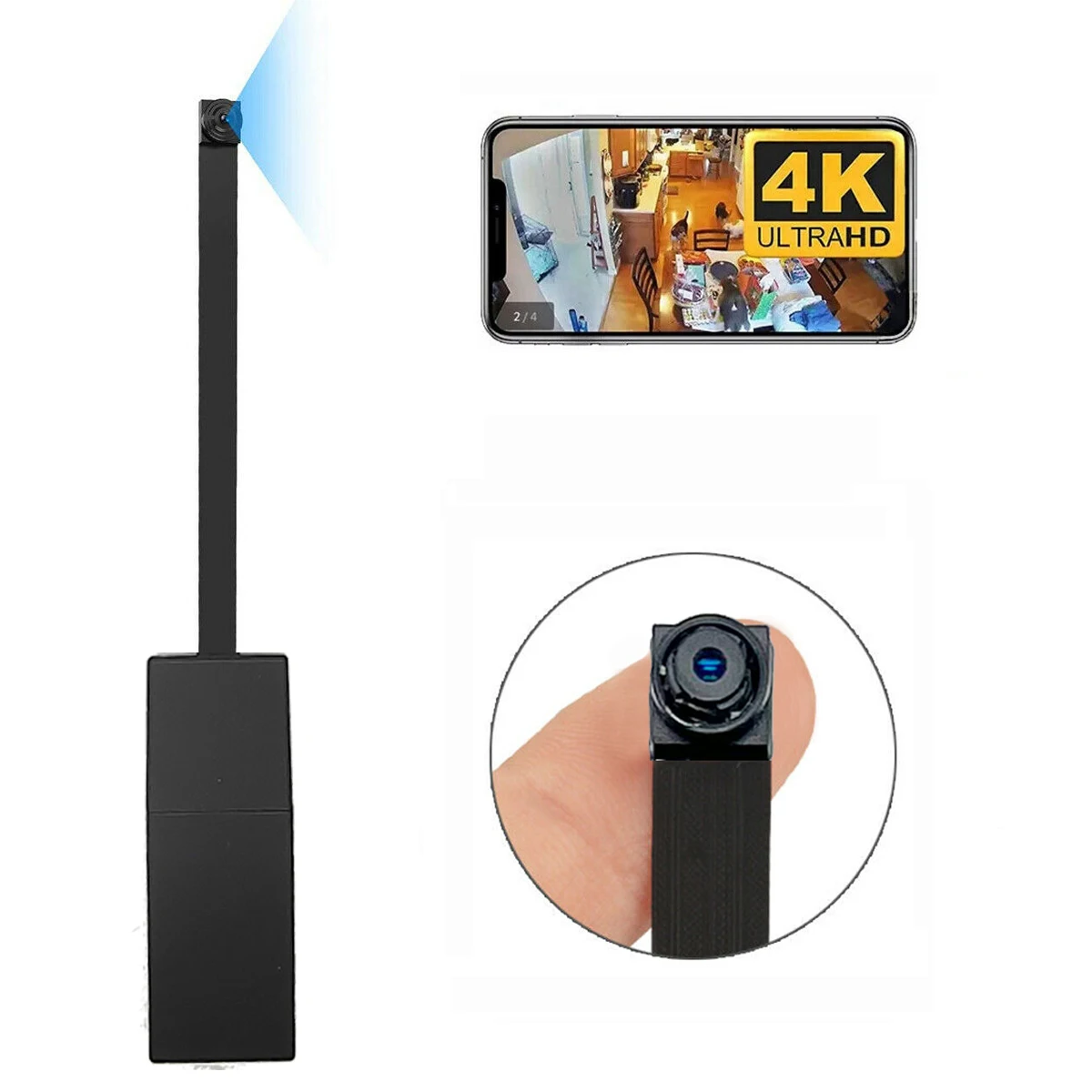 HD 4K 1080P WIFI Hidden Spy Camera DIY Module Wireless IP Cam Mini Covert Nanny Security Cameras