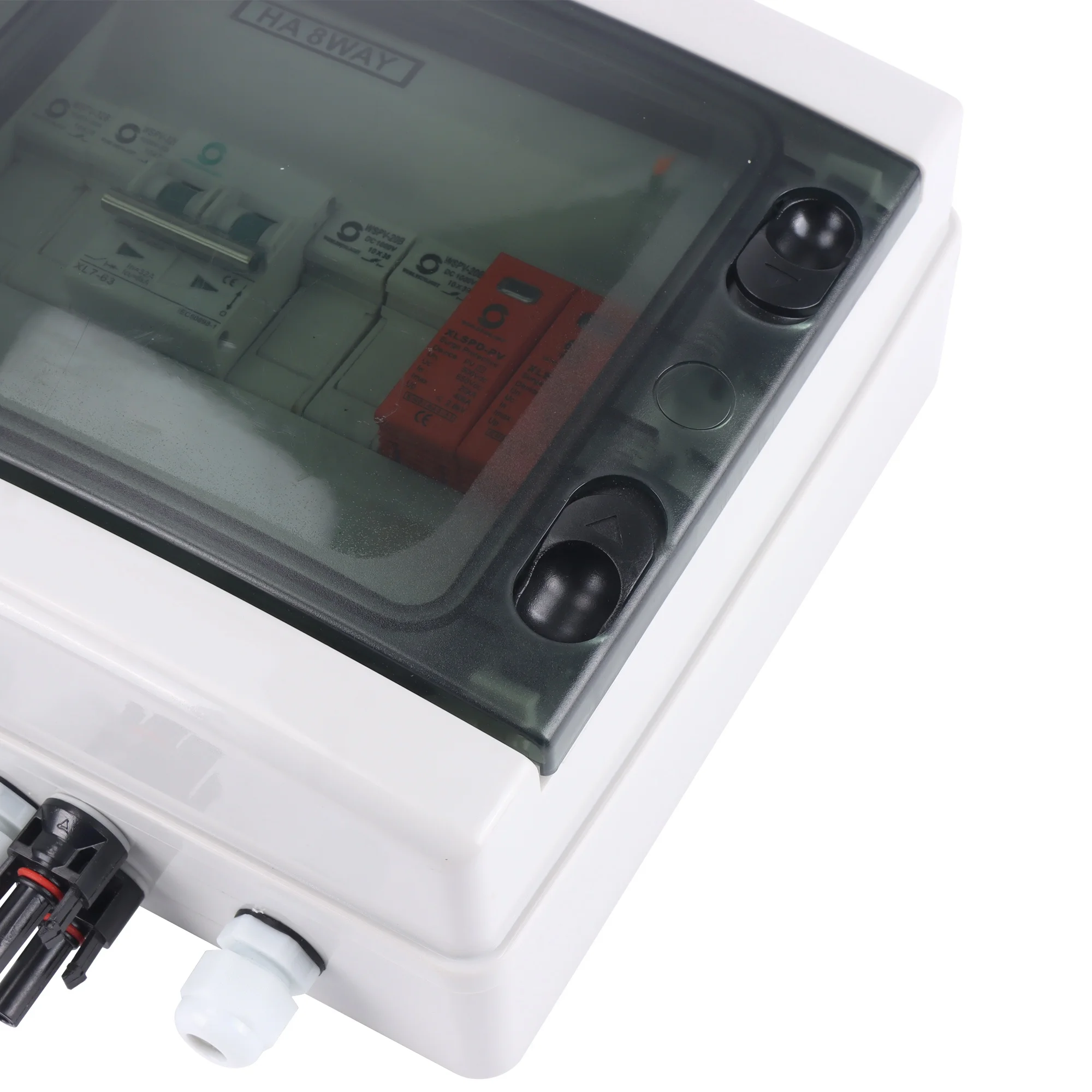 CE WSDB-PV2/1 500V 600V 2 Input 1 Output 2 String 15A 16A For Off Grid Energy System Photovoltaic Array Solar PV DC Combiner Box