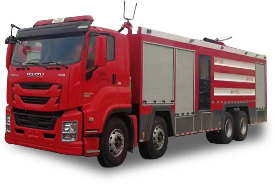 ISUZU GIGA Single row Heavy-duty Japanese truck 8*4   Brigade Vehicle 20000L water tank Roll Shutter  Fire Truck