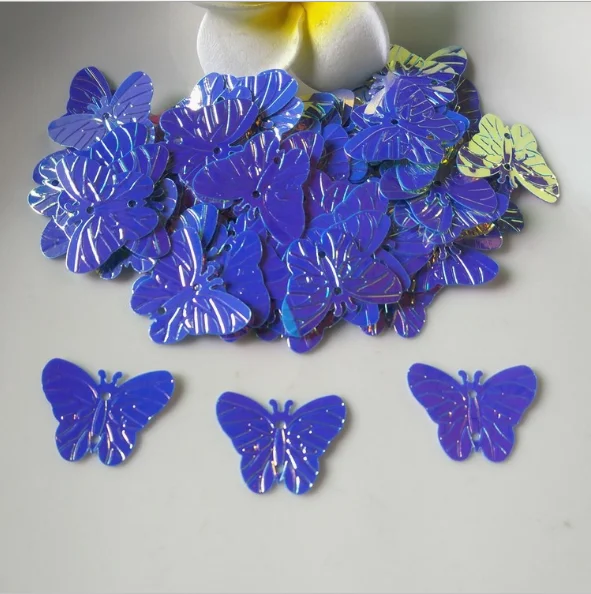 
20mm sequins butterfly design DIY clothing shoes hats bags accessories 