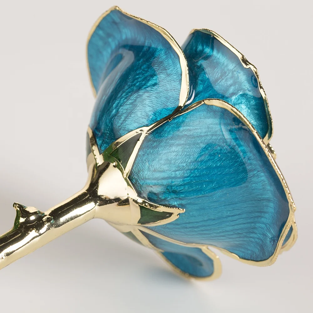 24K Gold Plated Real Preserved Fresh Eternal Rose Flower real preserved rose  handmade preserved rose Preserved Flower Gift