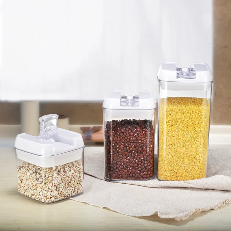 Заводская оптовая продажа набор из 7 шт. контейнер для хранения пищевых продуктов без BPA пластиковые контейнеры организации кладовой