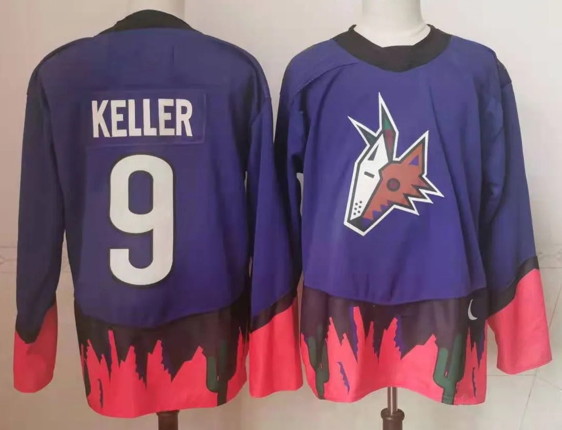 2023 New China Best Quality Custom Arizona Cheap Stitched Sports Ice Hockey Jerseys 81 Kessel 9 Keller 97 Roenick