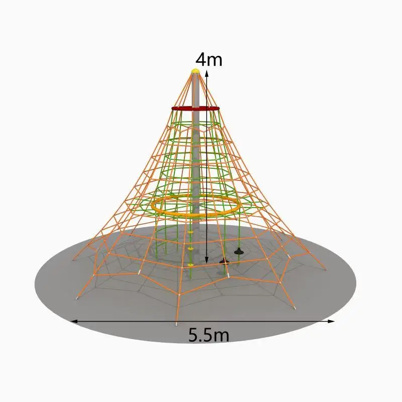 6x8 steel wire structure Polypropylene combination rope for rope climber