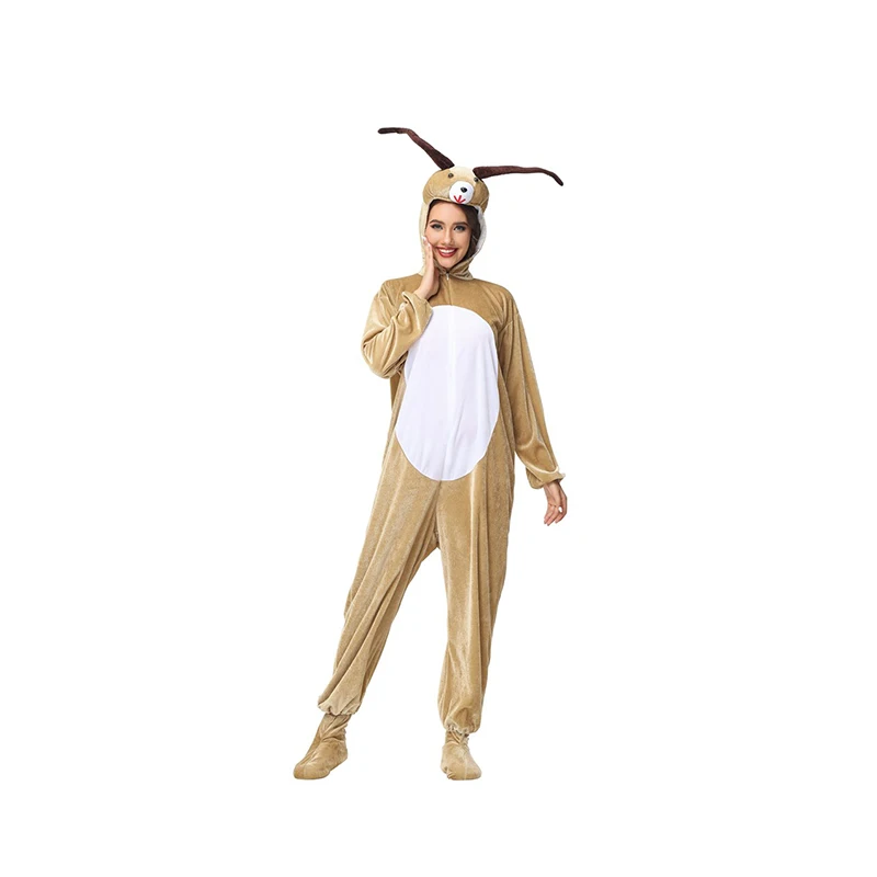 Halloween Adult Animal Costume Bear Doll Goat Cosplay Stage Costume