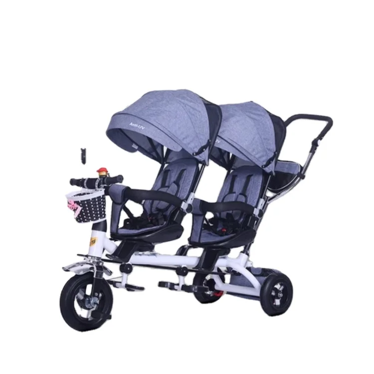 Hot Sale Children Tricycle Double Baby Bicycle Twin Stroller Baby Lightweight Stroller