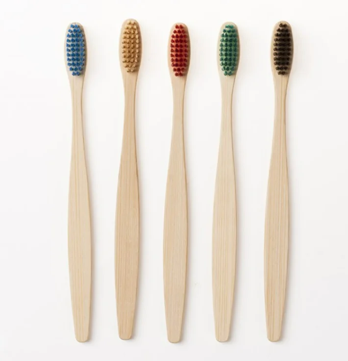 Custom logo or small order adult bamboo toothbrush cheap price organic ECO friendly toothbrush charcoal bristle toothbrush