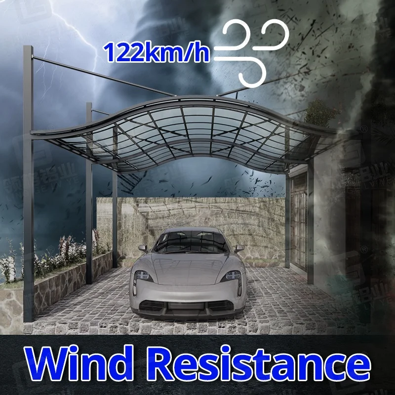 Y-Type Car Canopy Wholesale Garage Carport Anti-uv Polycarbonate Roof Garages Canopies   Sunsade Aluminum Carport