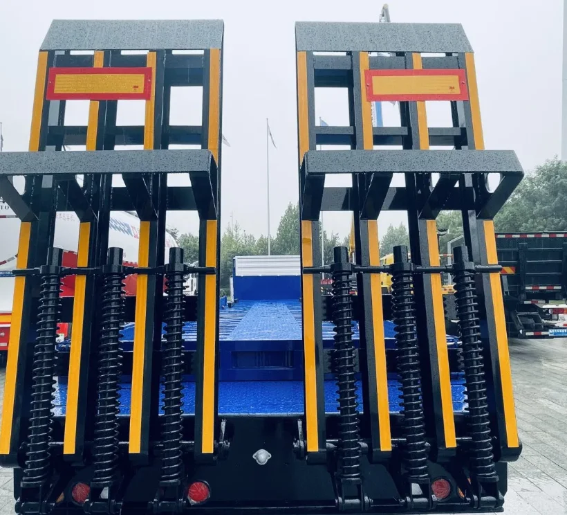 60-80 Tons Lowboy Trailers Low Bed Semi Trailer Heavy Duty Trailer