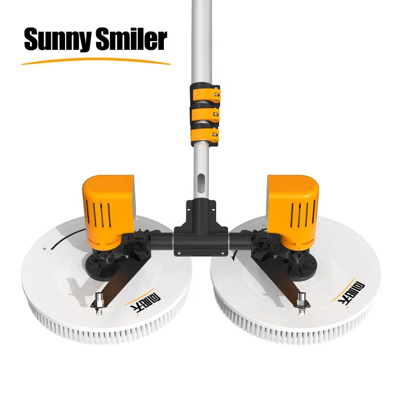 Efficient and easy operating Solar cleaner Rotating Solar Panel Cleaning brush supplier PV cleaning robot Sunnysmiler