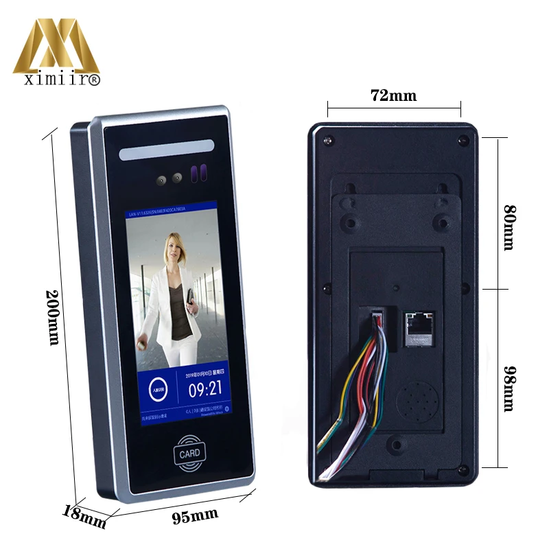 
High Quality Outdoor Dynamic Facial Access Control System Android Face Time Attendance Machine MD-18 Support Cloud Service 