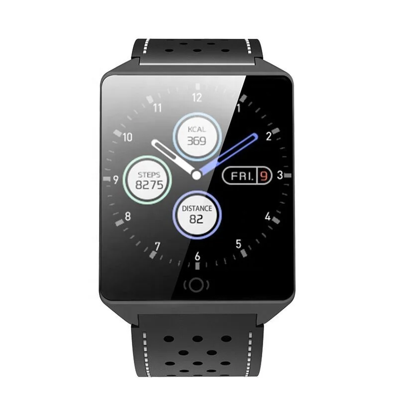 new arrival android smart watch leather Fitness tracker sport wrist band mens leather strap smart watch