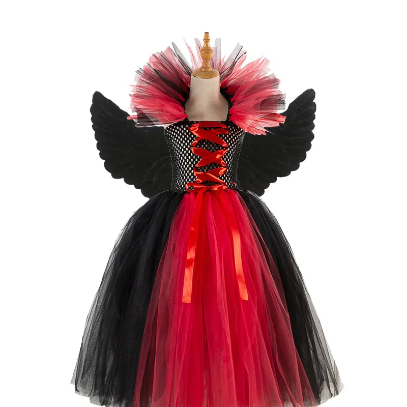 Halloween long witch costume with head buckle Witch Dress European and American Characters Play cosplay girl