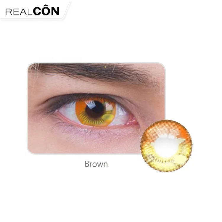 Realcon Fancy look Halloween Contact Lenses Crazy Color Contact Lens Coscon Colored Contacts Eye Lenses