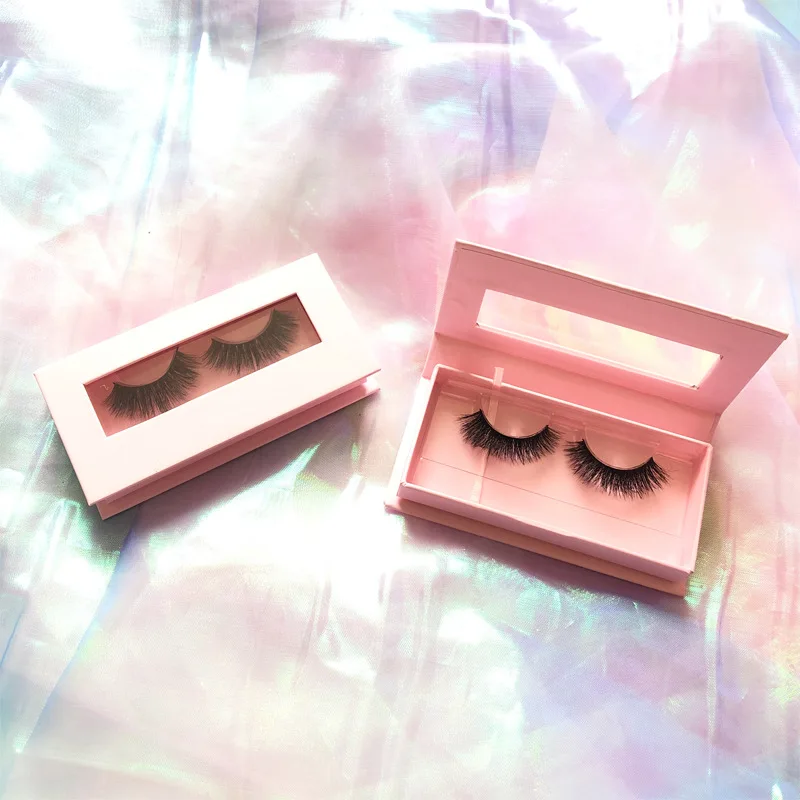 Customized Eyelash Boxes Vendor Packaging Box Eyelash Private Label Pink Magnetic Lash Box