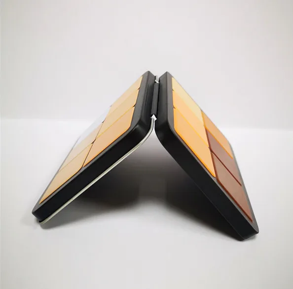 
Small double open new design empty 12 color blush palette 