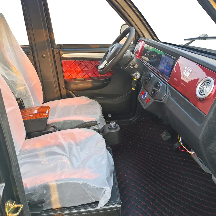 Oil electric hybrid electric mini truck 72v long range mini pickup 4x4 household electric pickup truck cargo