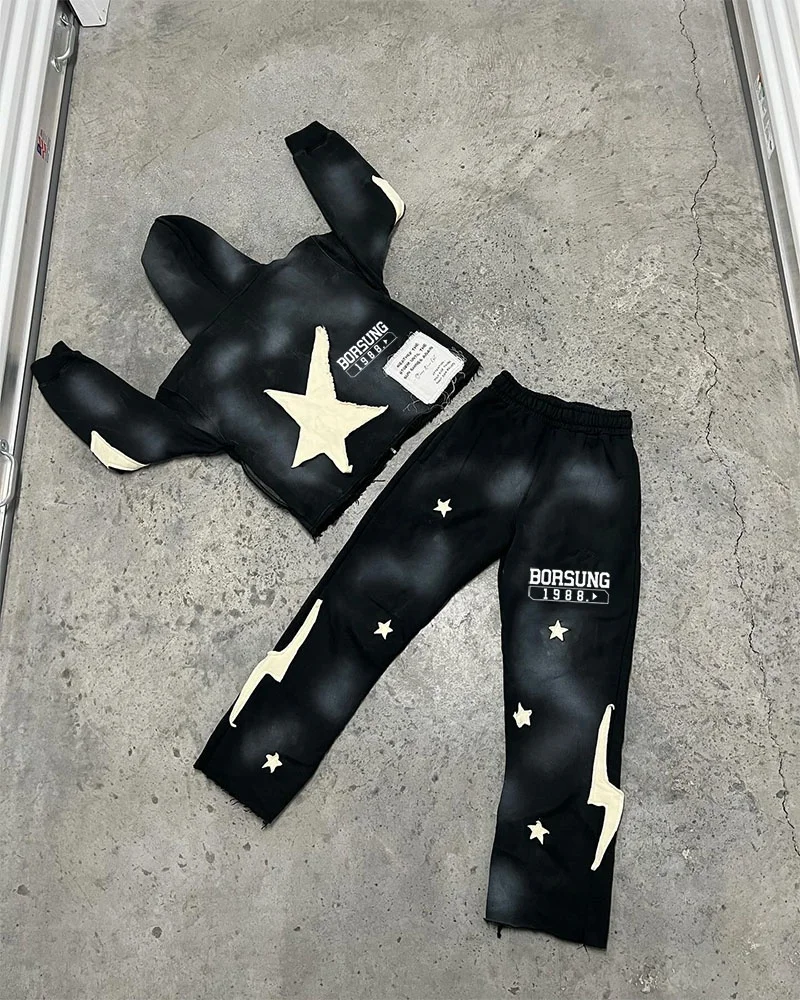 Custom Unisex Sweatsuit 2 Piece Set Jogging Suits Wholesale Winter Fleece Sports Sweatpants And Hoodie Set Tracksuits For Men