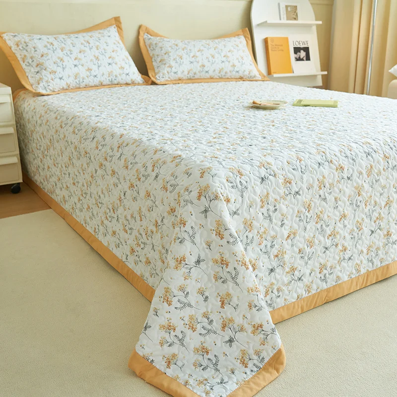Printing Microfiber Bedspread Soft Summer Quilt Sets