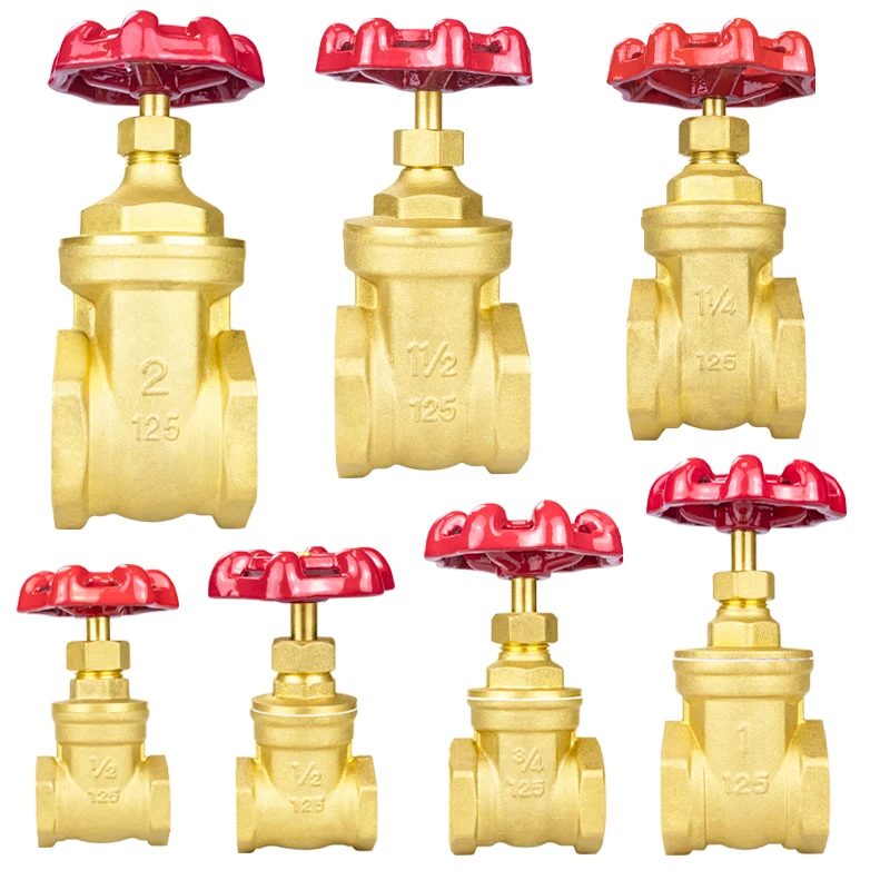 TMOK Factory Price Thread 1/2 Gate Valve DN15 PN16 Brass Water Gate Valve