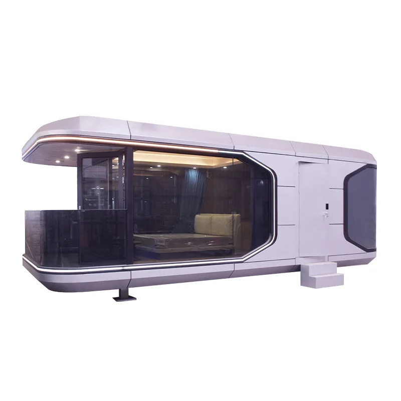 Новый роскошный дом капсулы отель сборный модульный с кухней мобильный