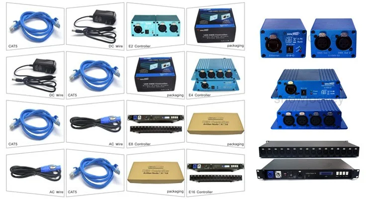 Factory Price DMX Over LED Dimmer Ethernet Artnet LED Controller Node