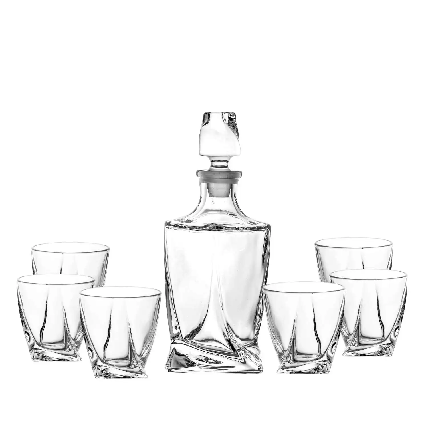 Most Selling Products Crystal Premium gift Alcohol Drinking Bar Vodka set Lead Free Glassware Barware Luxury licorera de cristal