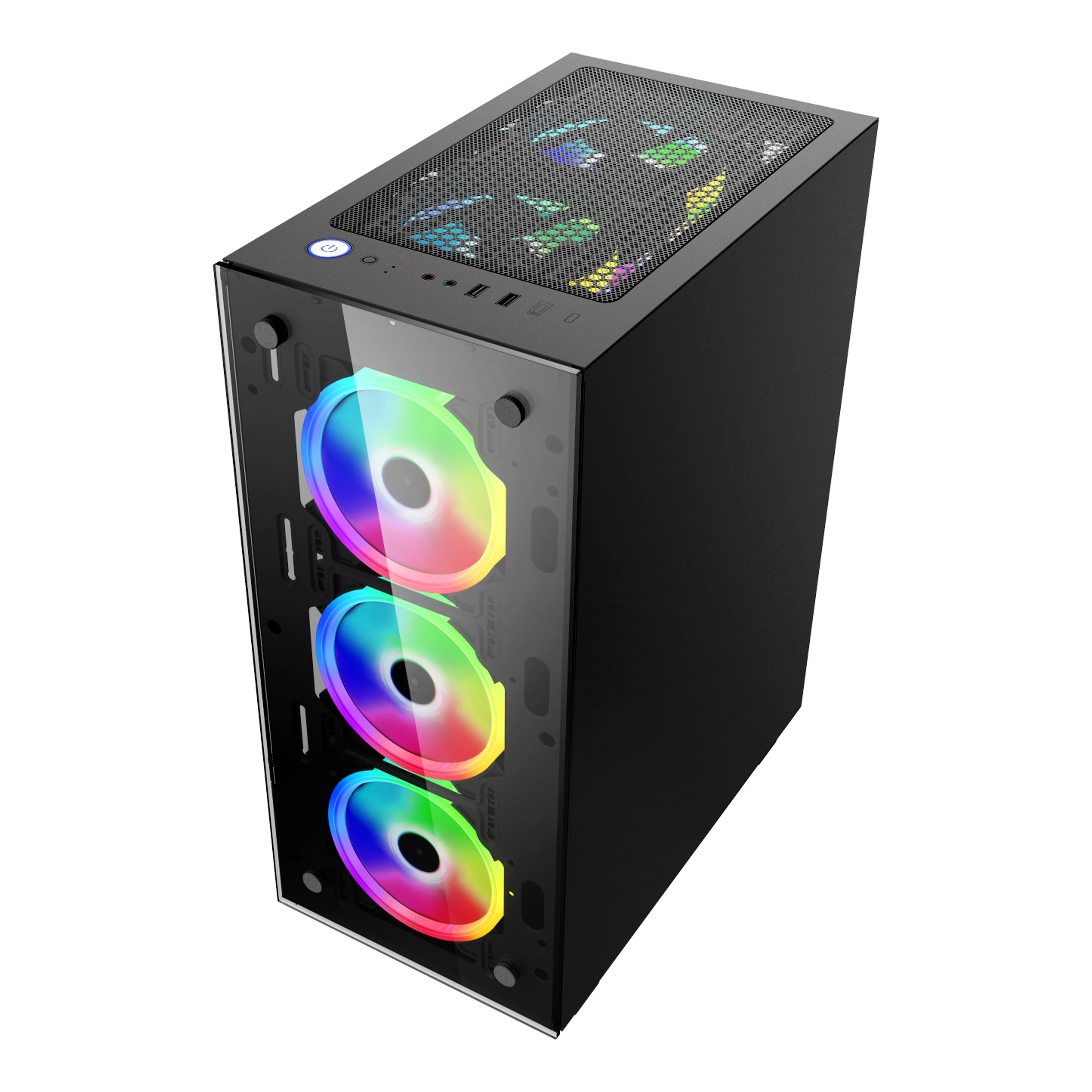 Новейший игровой корпус с RGB-вентилятором пользовательский дизайн ко