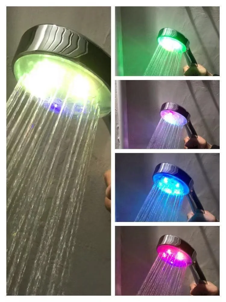 Hot sell Bathroom Shower heads LED 7 Colors change light up Shower head