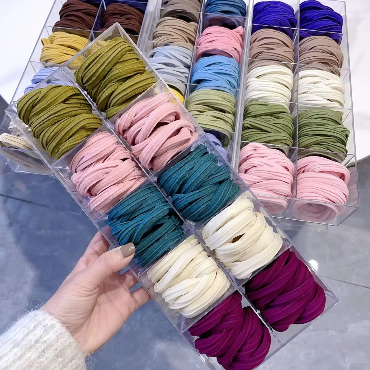 Korean Style Girls Womens Hair Accessories Rope Seamless High Elastic Hair Bands Sweet Ponytail Holder Fashion Simple Hair Ties