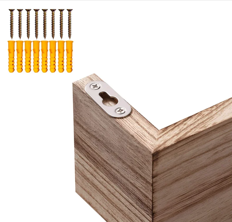 Antique wooden wall shelf hanging storage furniture solid wood mounted wall floating shelves