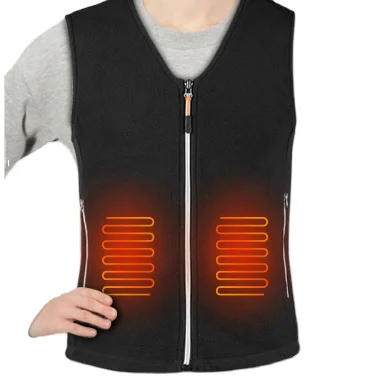 USB chargeable heated vest portable power bank supplier heating wait coat intelligent clothing soft and warm heated suits