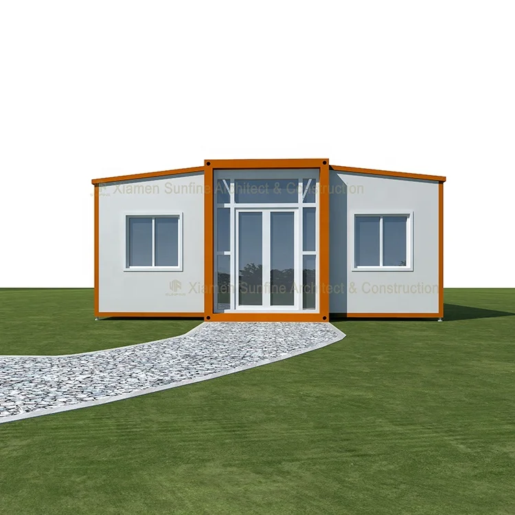 40ft prefab furnished outdoor movable single container home with toilet for sale mobile modular shop house