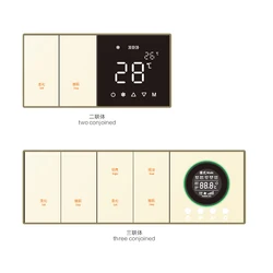 China Supplier  Voice Control 1/2/3/4 Gang  Power Smart Light White Way Touch No Neutral Wireless Wall Switches