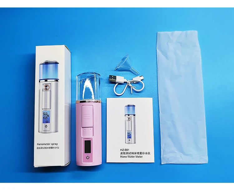  Mini moisturizing Skin Care Handy Spray MoisturePortable Nano Mist Sprayer USB Facial Body Nebulizer
