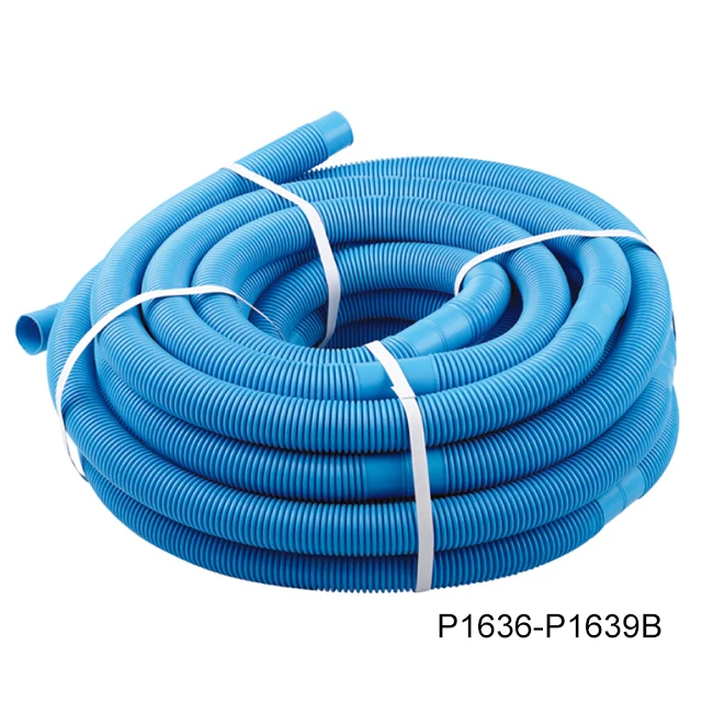 Poolstar 1-1/4 Inch Blue Extruded PE Cuttable Swimming Pool Vacuum Hose 1 Meter per Section for Cleaning and Pool Cleaning