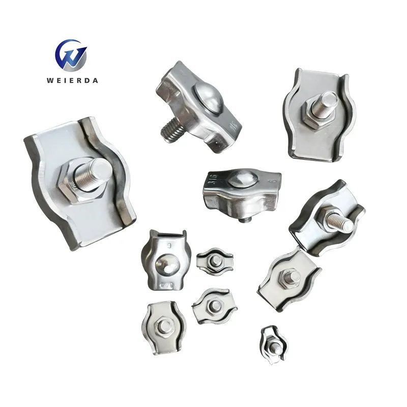 Rigging Hardware Single Bolt Wire Rope Clips Stainless Steel Cable Clamp Diameter Wire Rope