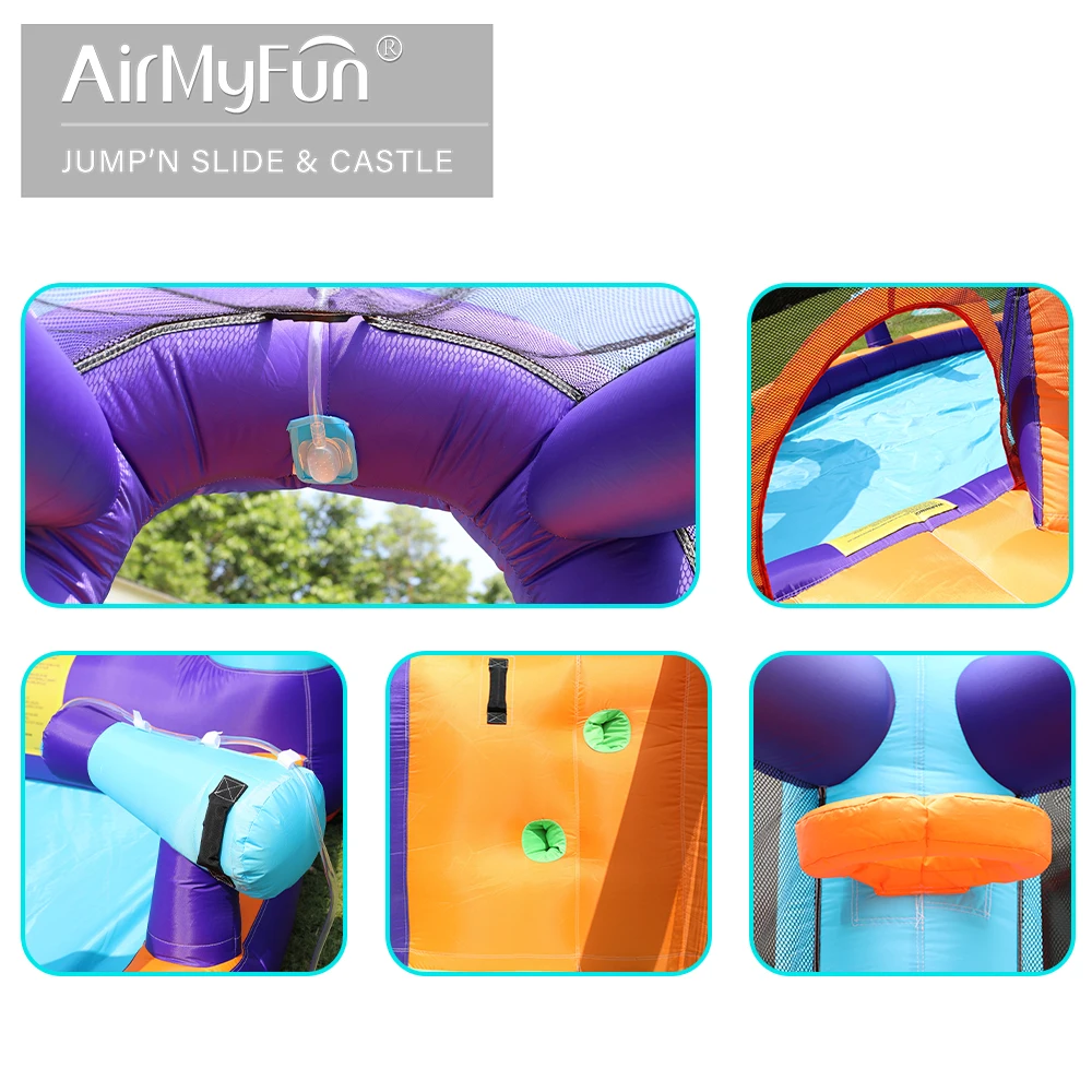 Летний детский веселый домашней вечеринки воды используя надувной дом надувной батут с бассейн открытый надувной