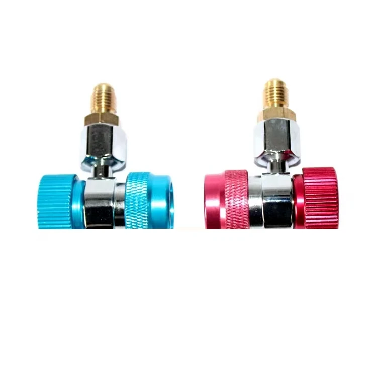 Utranee Wholesale 6-Piece Set HS-2A32 Double Gauge Valve Sleeve Box Pressure Gauges Fluoridation Tools  R134a