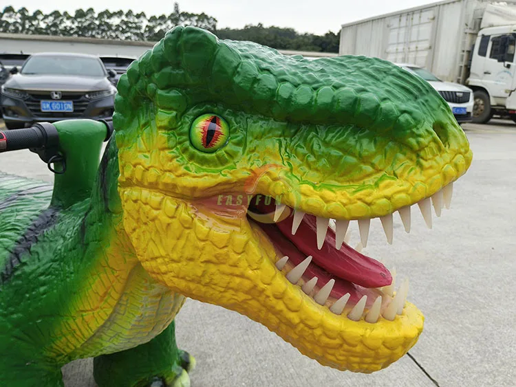 Amusement Playground Coin Operation Children Kids Racing Game Cartoon Dinosaur Battery Ride Car