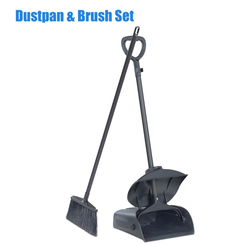 Household/hotel/restaurant Aluminium/Plastic Table Cleaning Plastic Broom Dustpan with cover and broom set