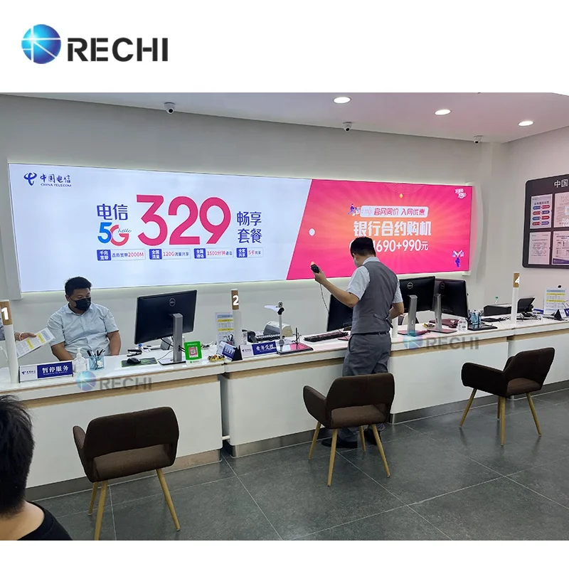 RECHI Mobile Phone Shop Counter Display Table Design To Display Mobile Phone Shop Decoration Cellphone Store Display Fixture