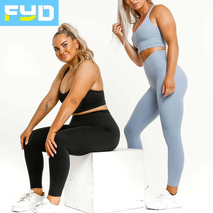 Custom Logo Women XXL XL Oversize Sexy Fitness Activewear Plus Sizes Sports Bra Tops And Gym Leggings Set Yoga Wear 2021