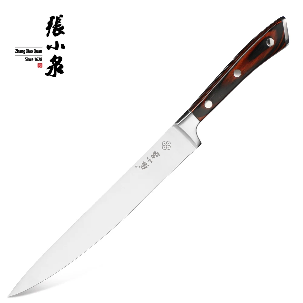 Slicing Knife 8 inch Carving Knives Meat Cutting Knife Kitchen Stainless Steel Pakkawood Handle