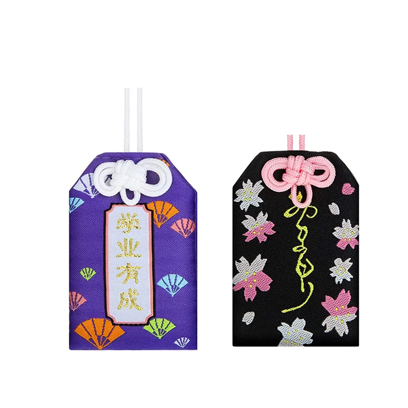 Wholesale Custom Japanese Omamori Shinto Shrine Lucky Charm Custom Print Anime Goods With String For Gift