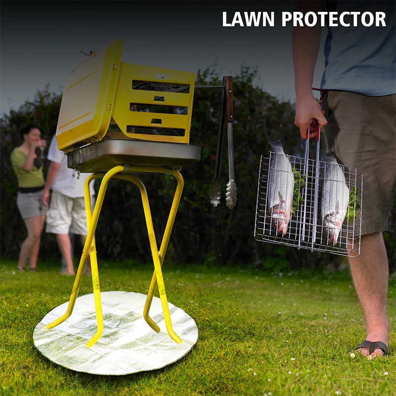 Home Bbq Camping Use Fireproof Fire Pit Ember Mat Fire Pit Mat Deck Grill Mat