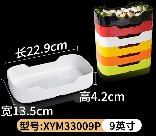 Wholesale Hotpot Restaurant Tableware Set Unbreakable Full Dinnerware Polished Metal Cheap Wholesale Platos Blancos Melamine
