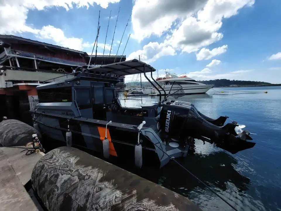 Gospel boat 25ft 7.5m high speed aluminum cabin fishing boat with motor for sale in Australia