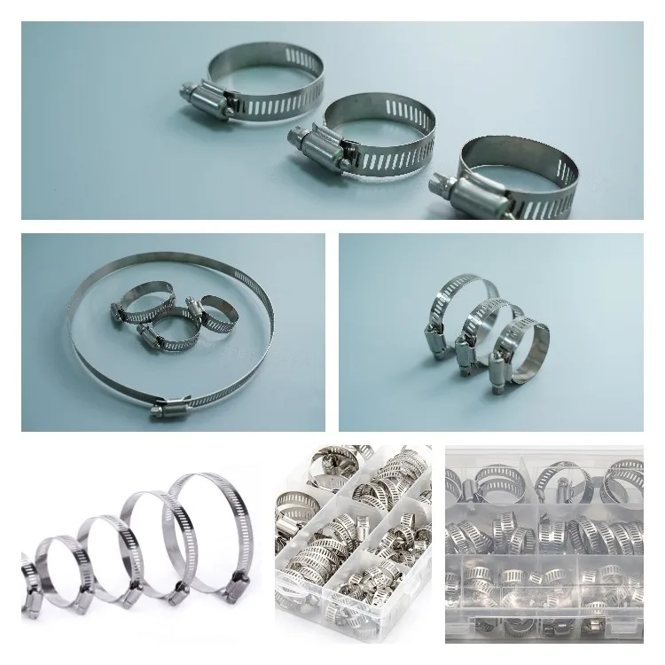 Factory Price 316 Stainless Steel Quick Release Hydraulic Heavy Duty Pipe Clamp 1/4 American Hose Clip Hose Clamp